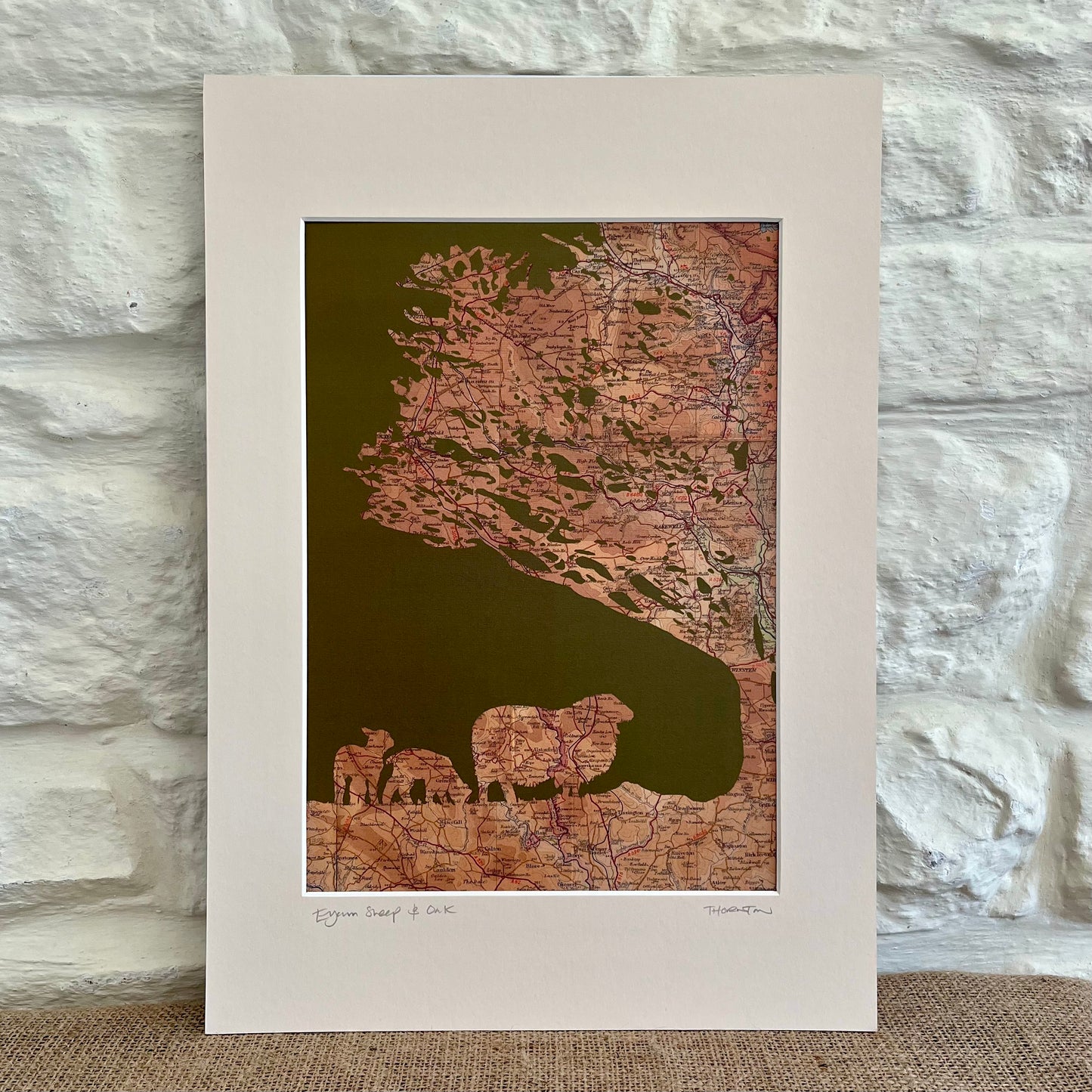 Eyam Sheep & Oak Print