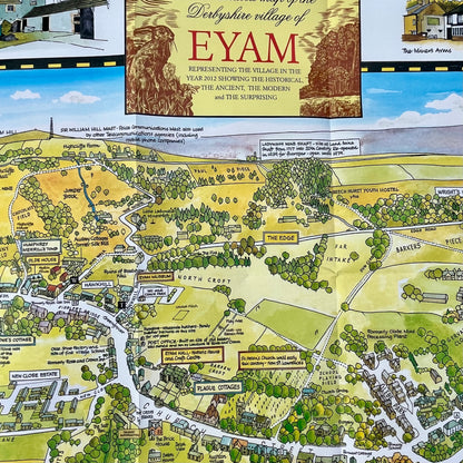 Eyam Illustrated Map